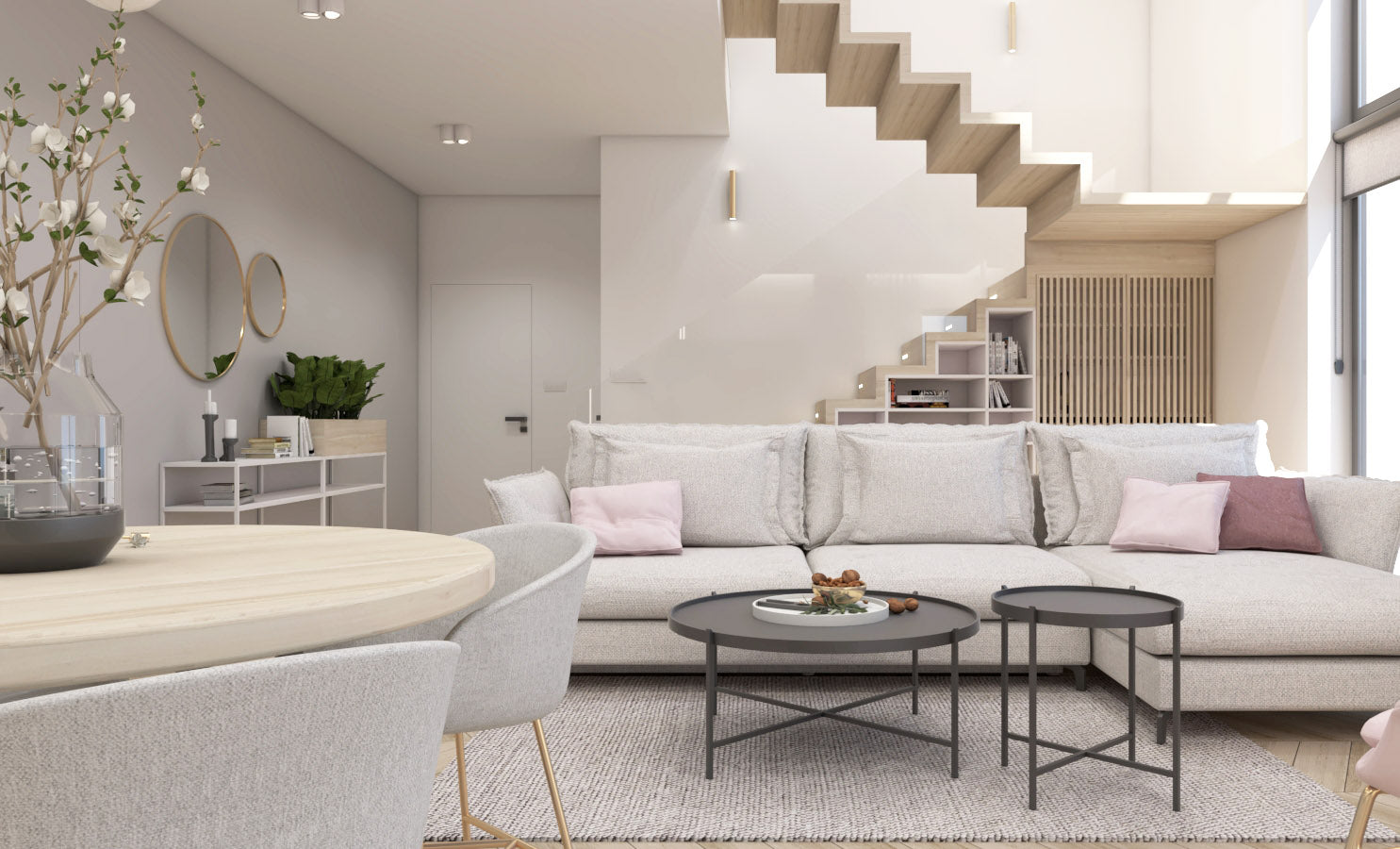 Dīvāns Carmen Corner S2 Befame 318/187/101 cm pelēks - N1 Home