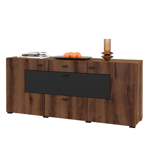 Kumode Cobas 165/39/71 cm Monasteri ozols/melns oniks - N1 Home