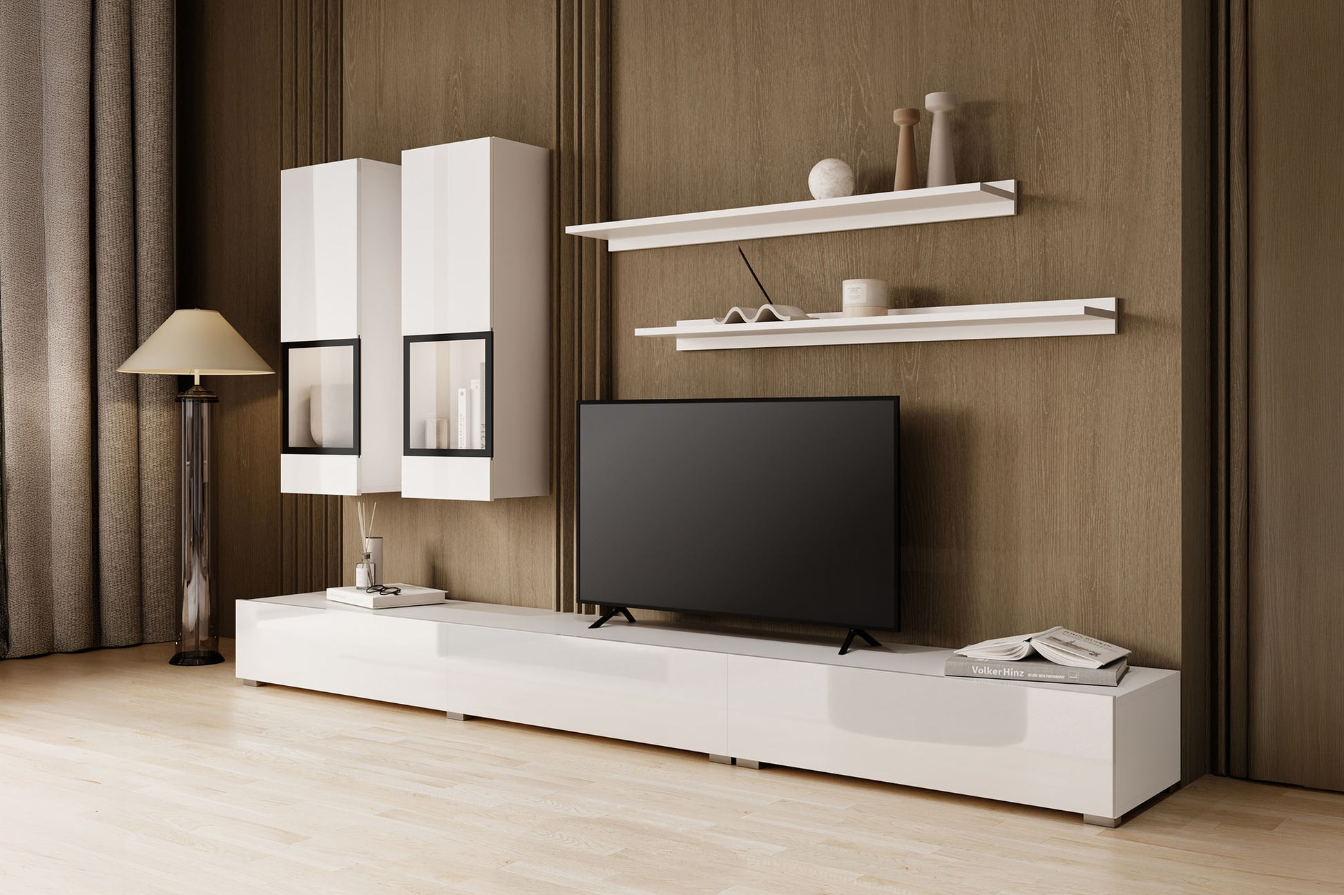 Kumode Barots 132/39/70 cm balts - N1 Home