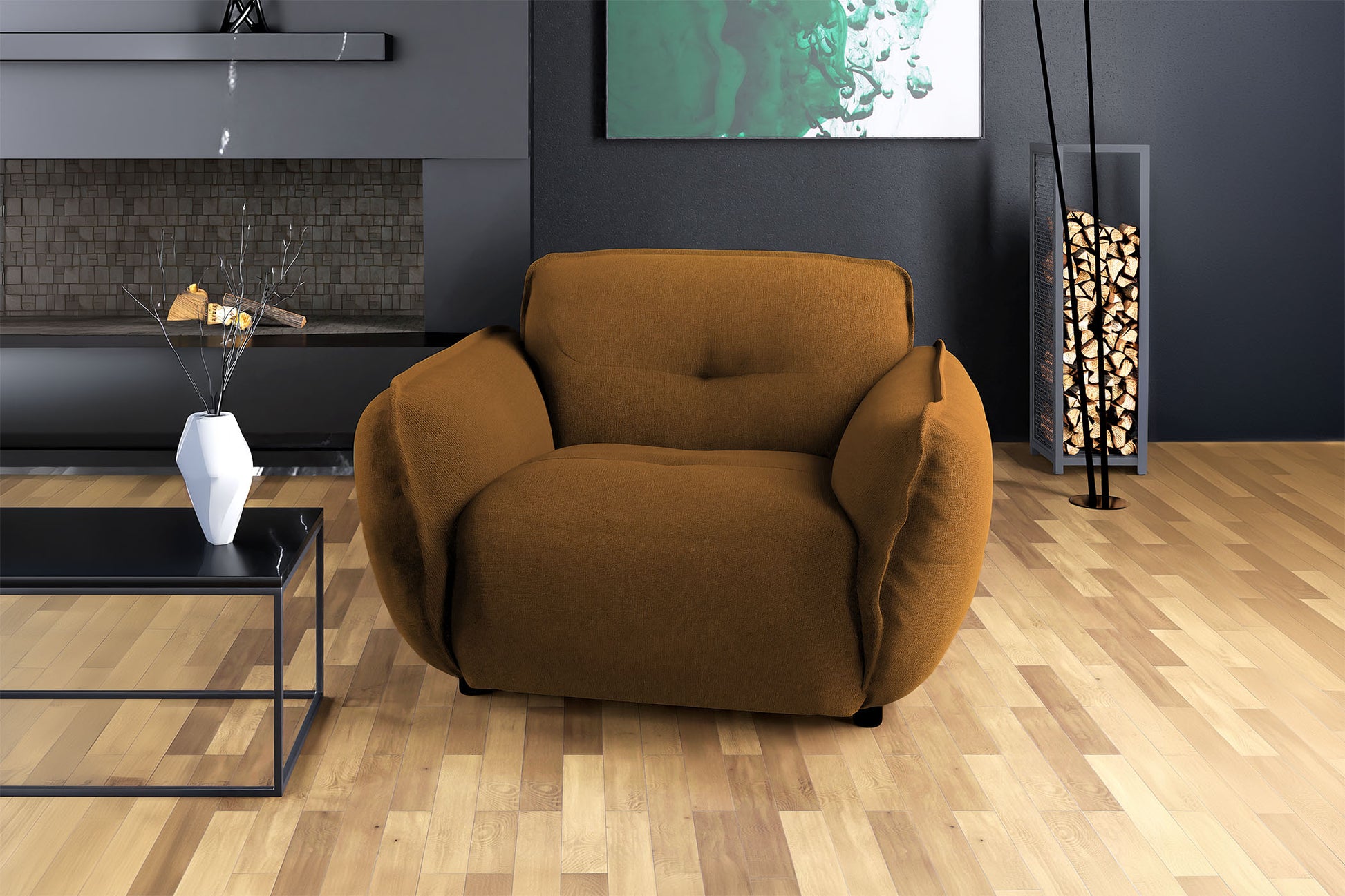 Krēsls Flafi 133/87/120 cm terrakota - N1 Home