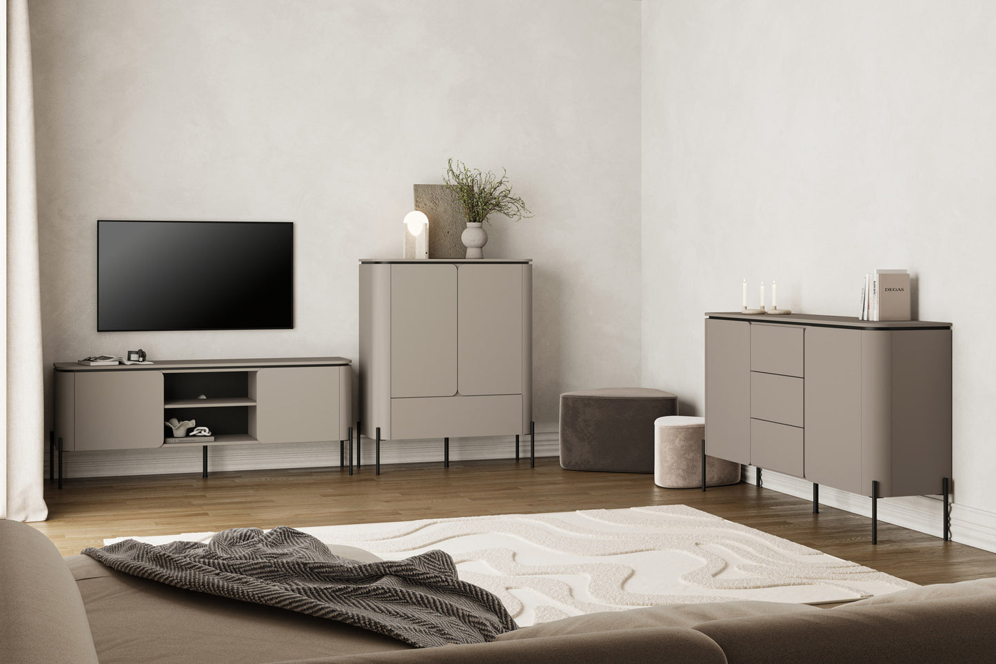 TV skapis Beltas 163/40/65 cm congo - N1 Home