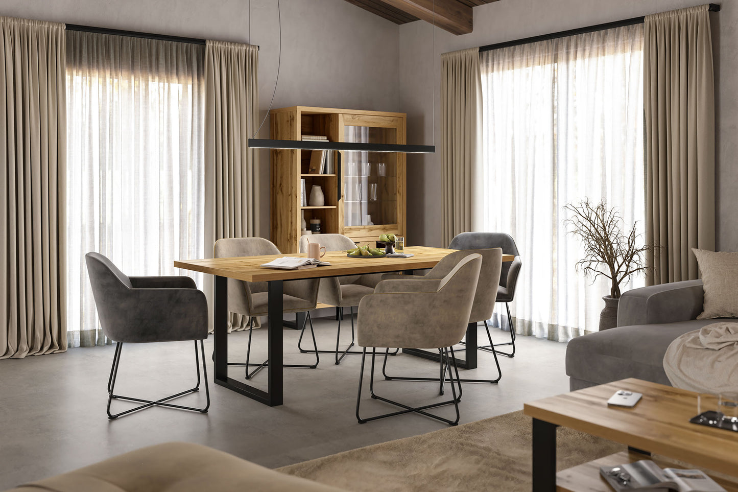 Kumode Hallis 120/140/45 cm Votan ozols - N1 Home