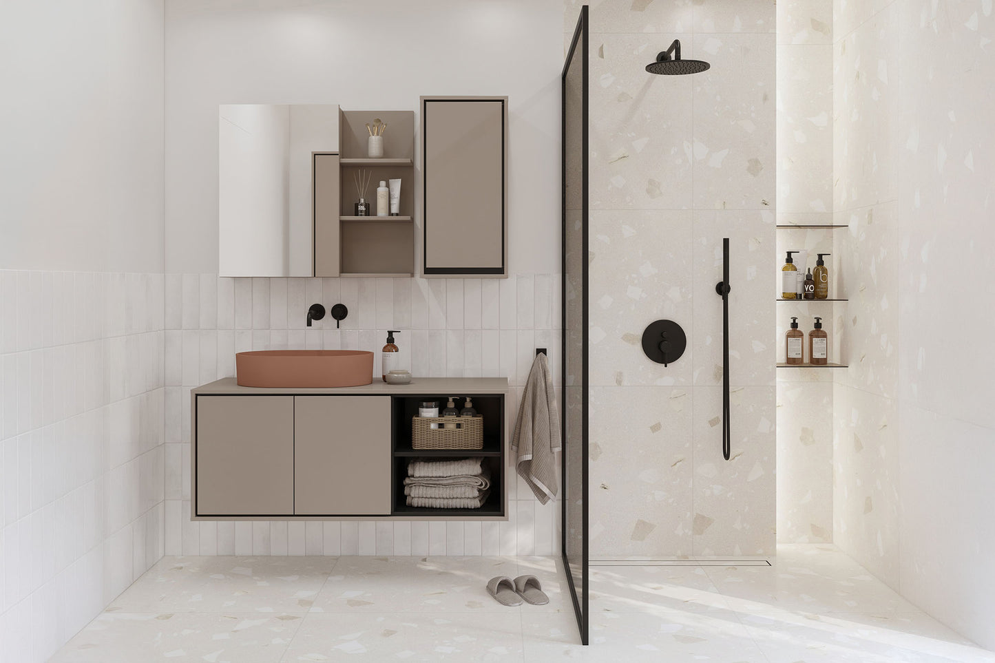 Skapis Iriva 35/30/72 cm congo/melns