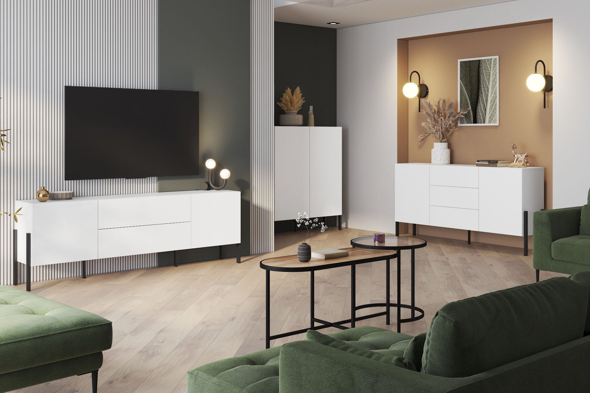 Kumode Jukka 184/90/40 cm balts - N1 Home