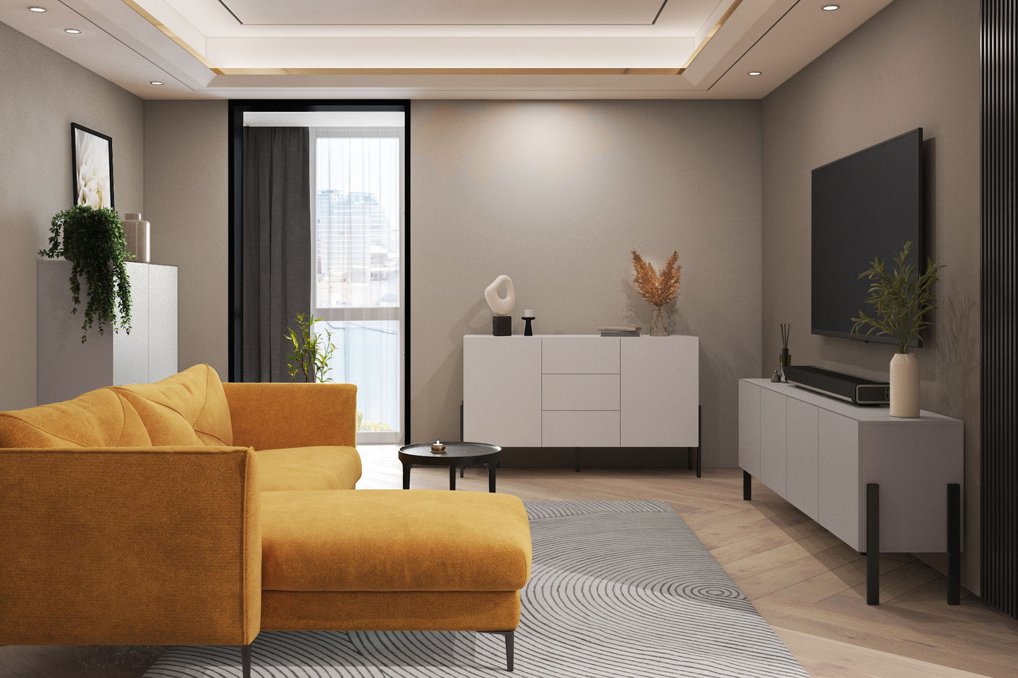 Kumode Jukka 154/90/40 cm kašmirs - N1 Home