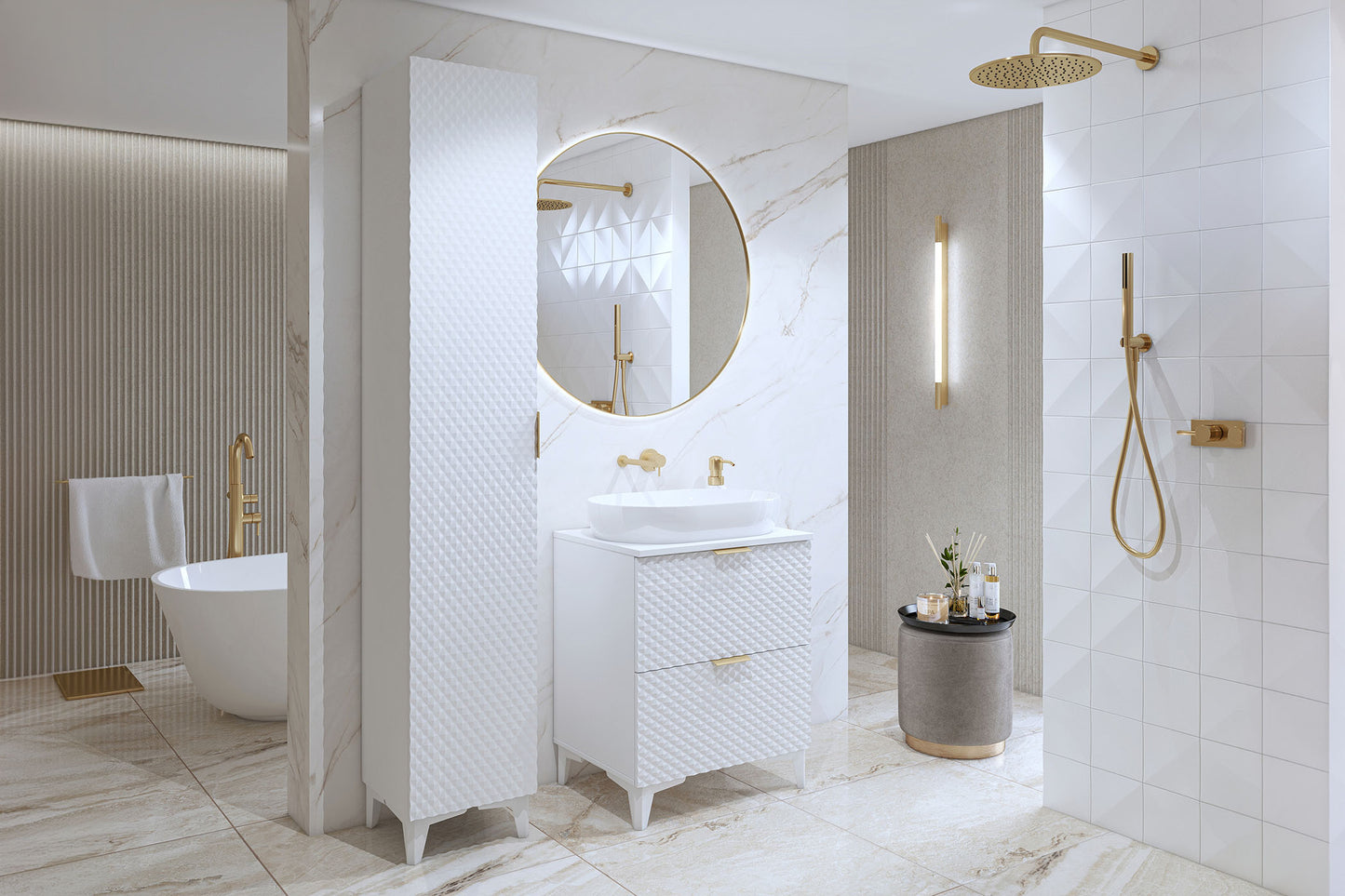 Skapis Lors 35/186/35 cm balts