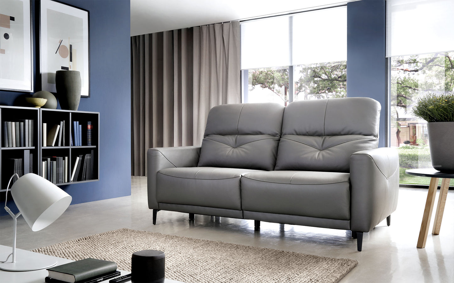 Dīvānd Santa 184;220/82/109 cm pelēks (adā) - N1 Home