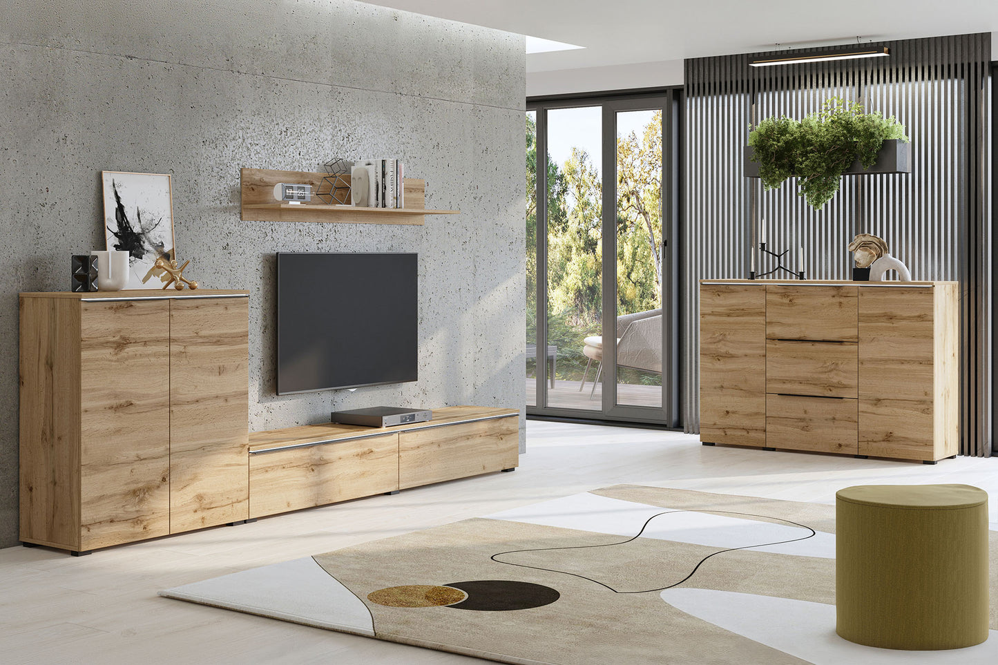 Sienas bloks Tanos 260/100/41 cm Votan ozols