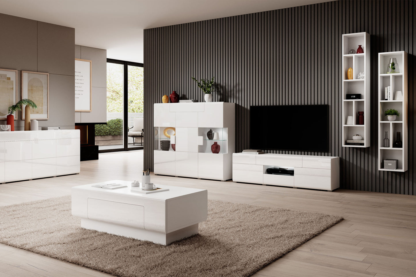 Skapis Tola 60/39/204 cm balts