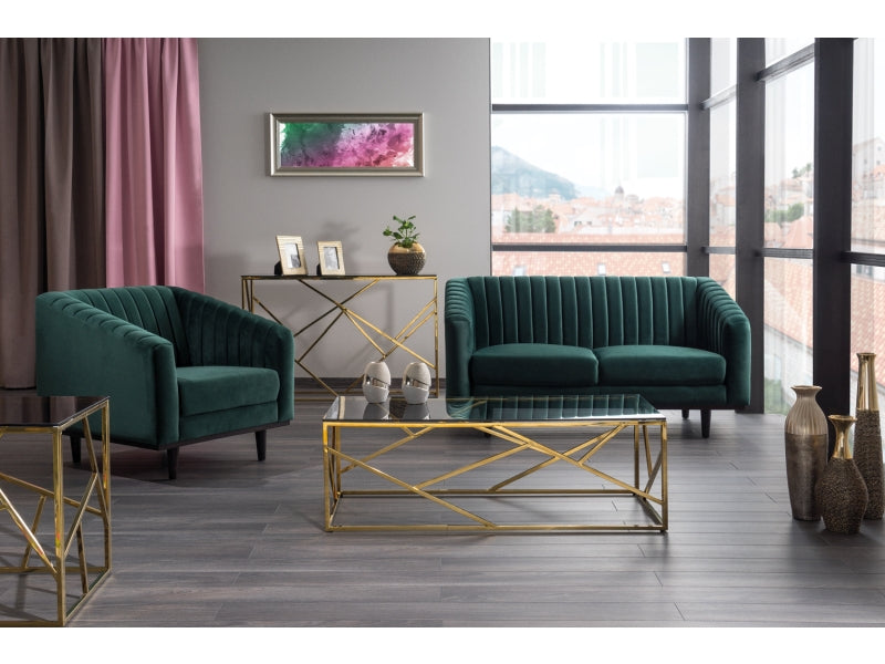 Asprey Velvet atzveltnes krēsls zaļš - N1 Home