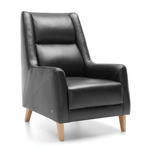 Krēsls Fiors 74/102/94 cm melns (adā) - N1 Home