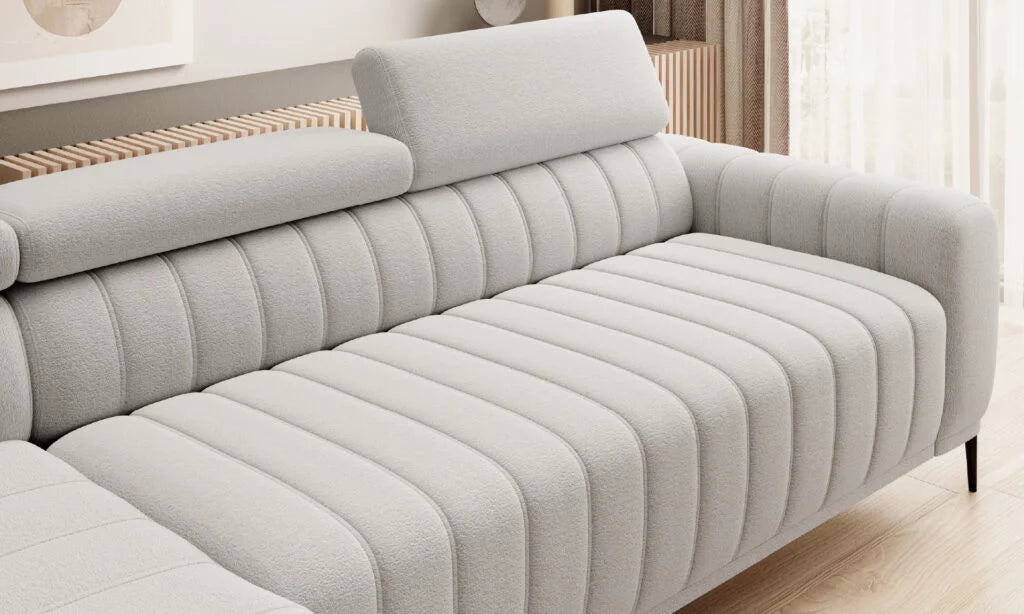 Dīvāns Gans 261/204/99 cm bēšs, florence 4 - N1 Home