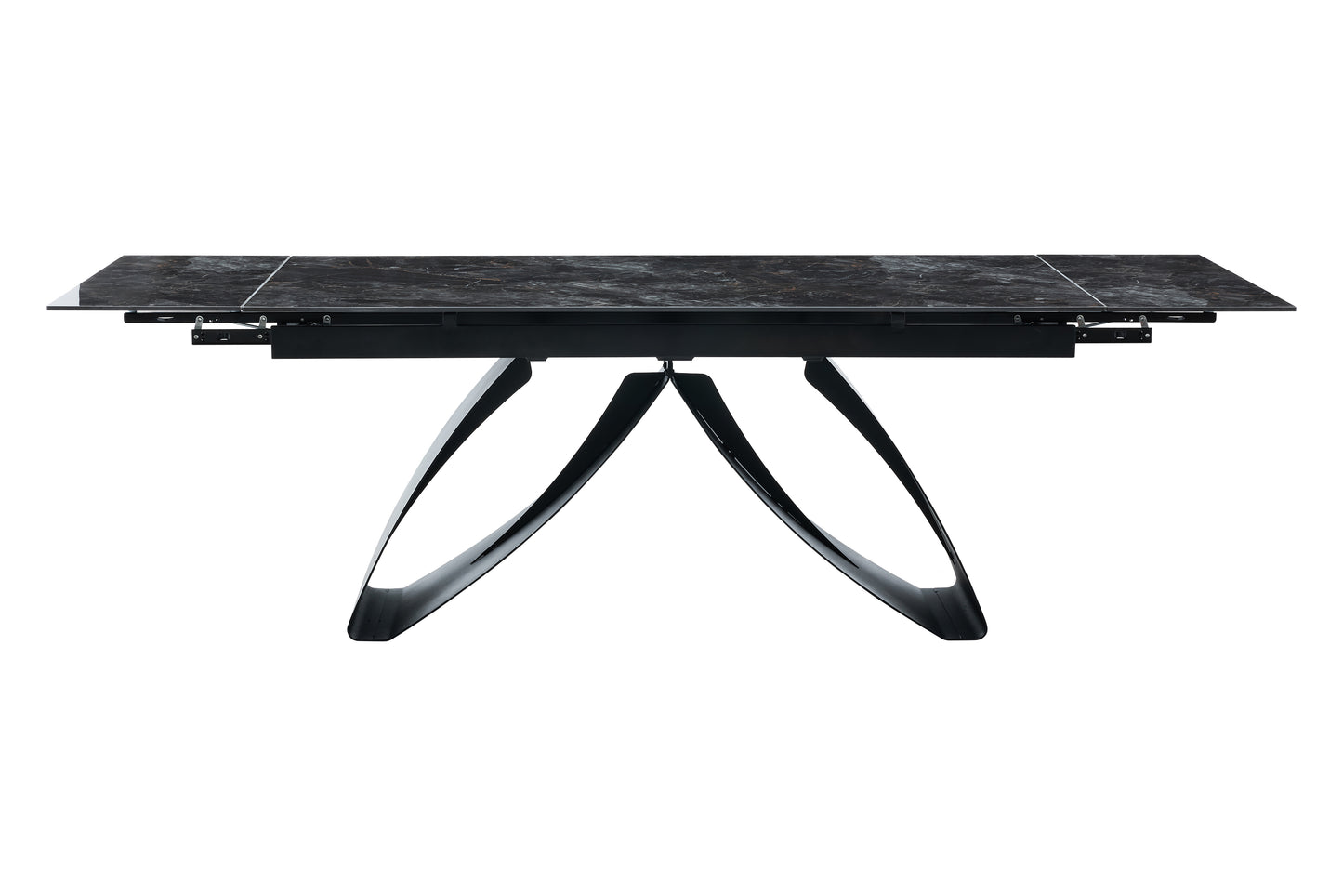 Galds Dora 180-260/90/76 cm melns. Ekskluzīvi!