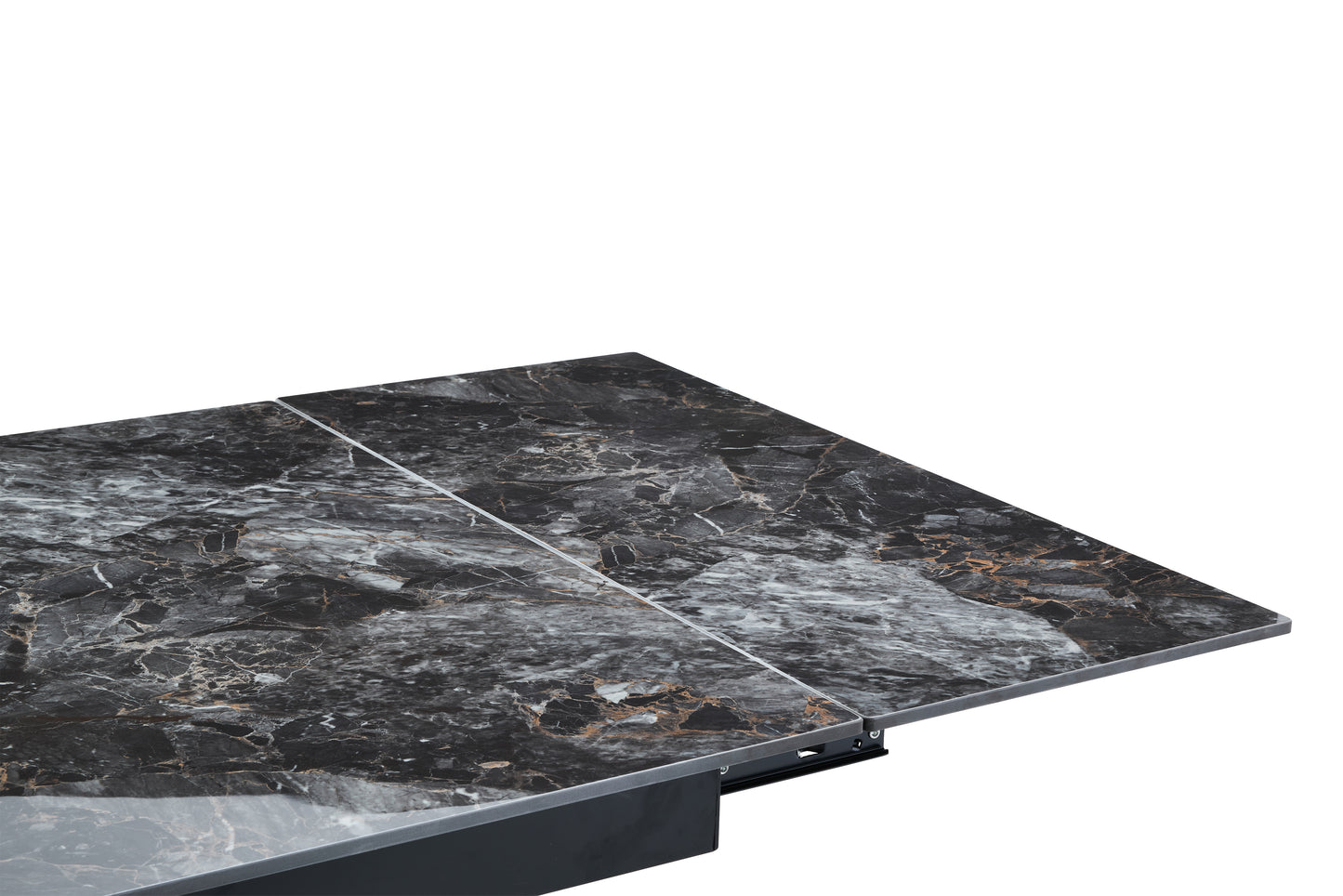 Galds Dora 180-260/90/76 cm melns. Ekskluzīvi!