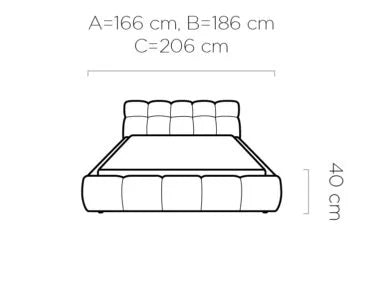 Gulta Giu 140/160/180x200 cm Eden 09 - N1 Home