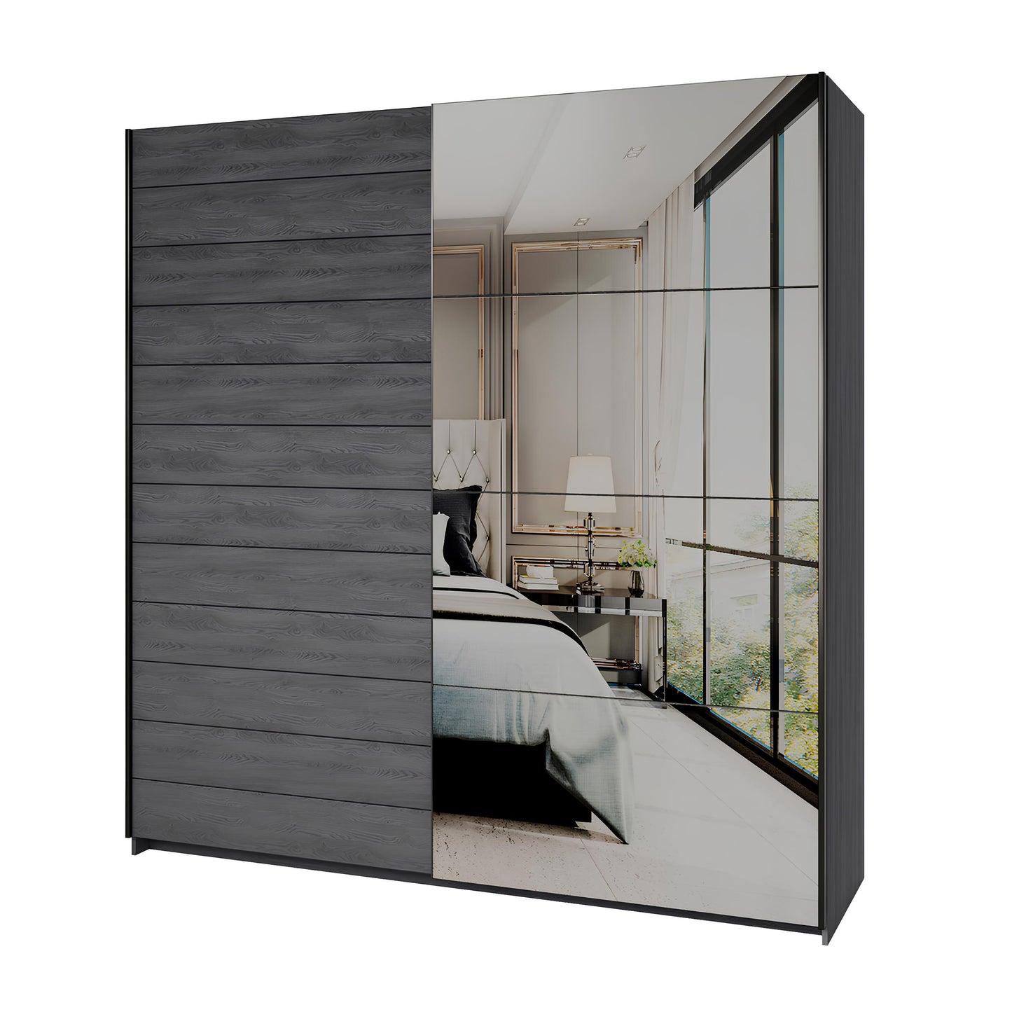 Skapis Galateja 200; 221; 270/61/210 cm carbon ozols