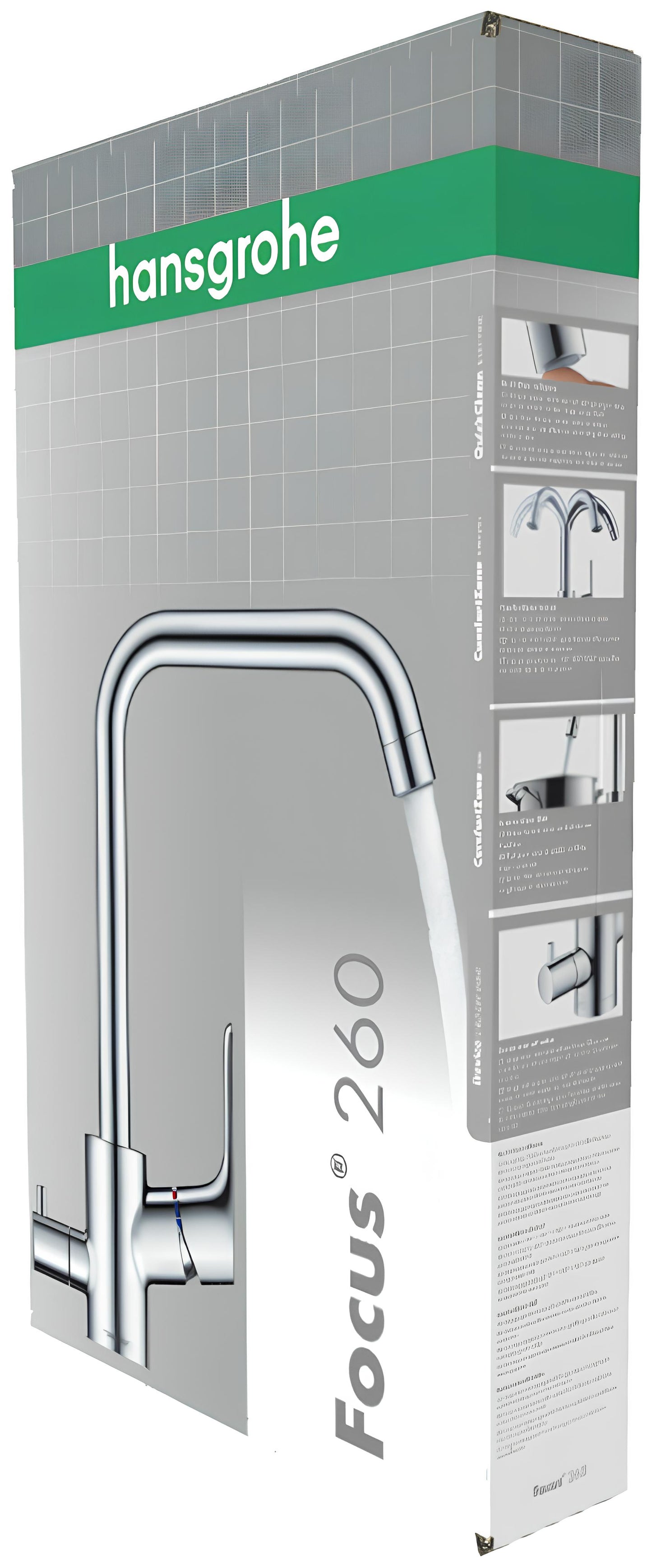 Virtuves izlietnes maisītājs Hansgrohe Focus M41 260 1jet, ar noslēguma ventili, hroms - N1 Home