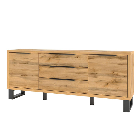 Kumode Hallis 201/83/45 cm Votan ozols - N1 Home