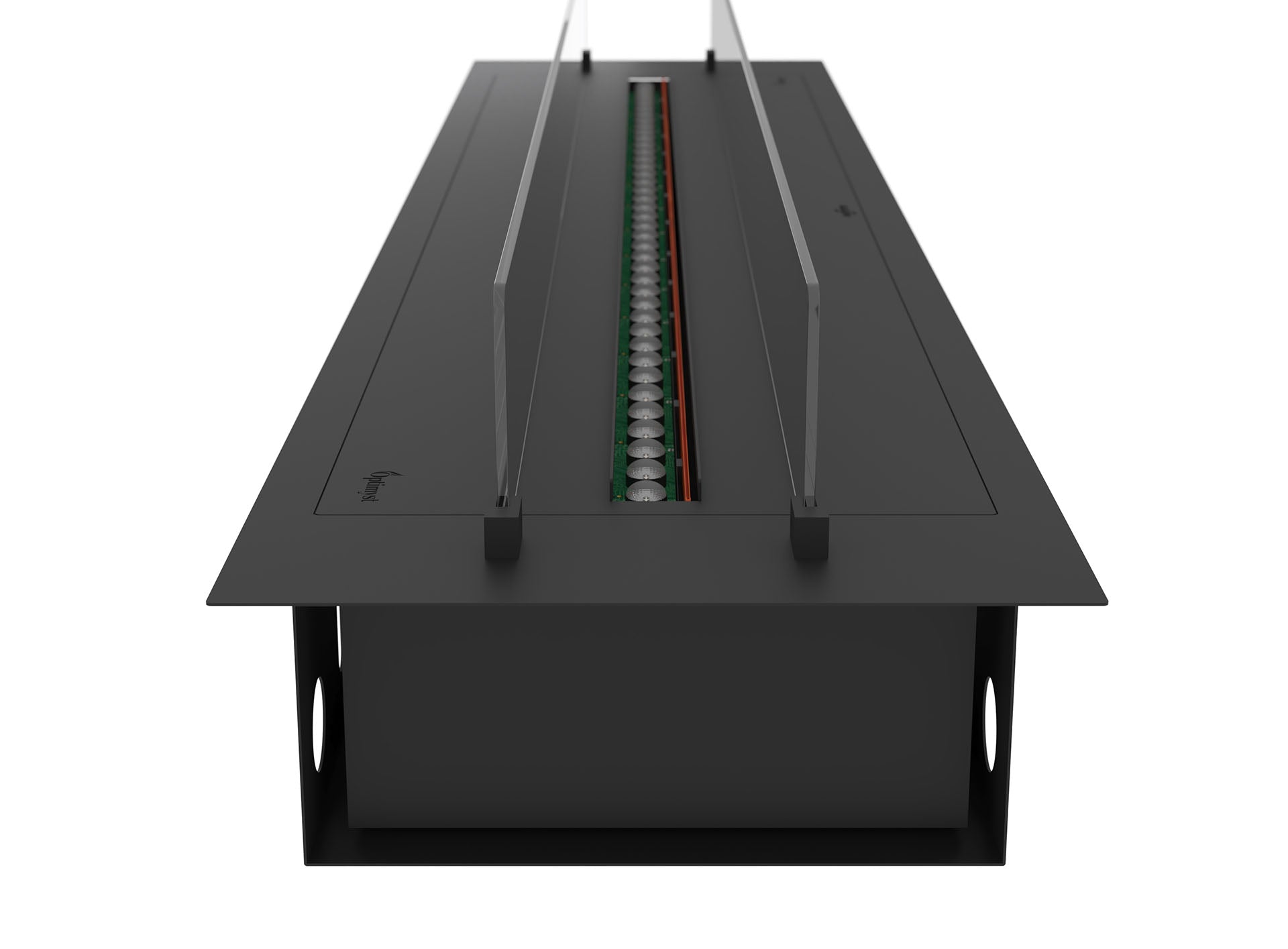 Elektriskais kamīns Infir 180/40/20 cm melns - N1 Home