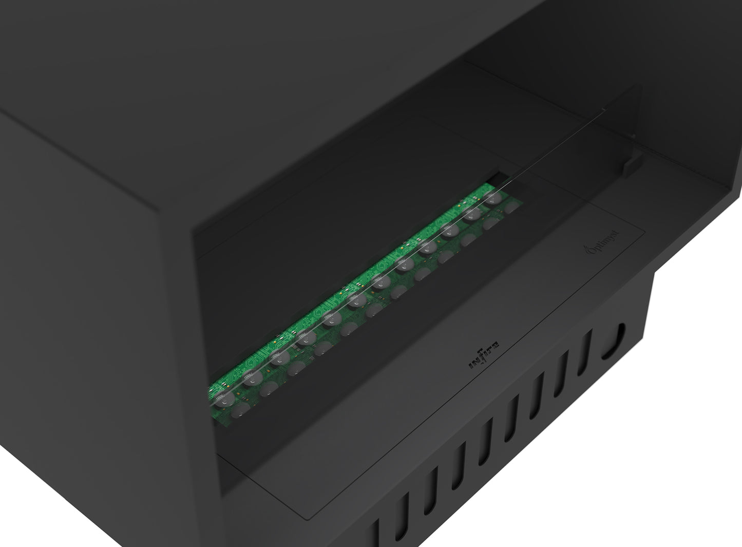 Elektriskais kamīns Invap inside 80/45/40 cm melns - N1 Home