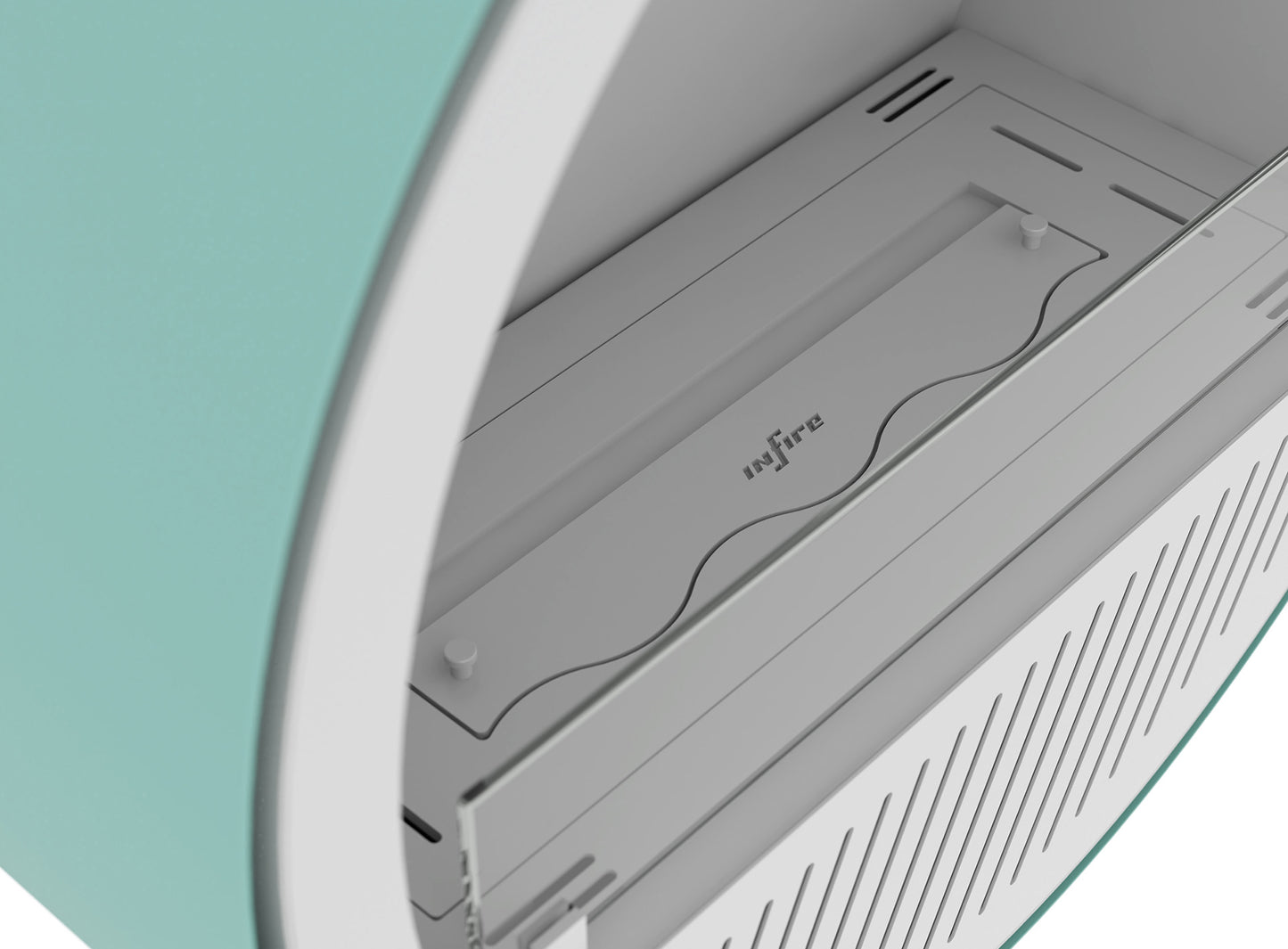 Biokamīns Incyrc Slim wall 72/30 cm gaiši zils - N1 Home