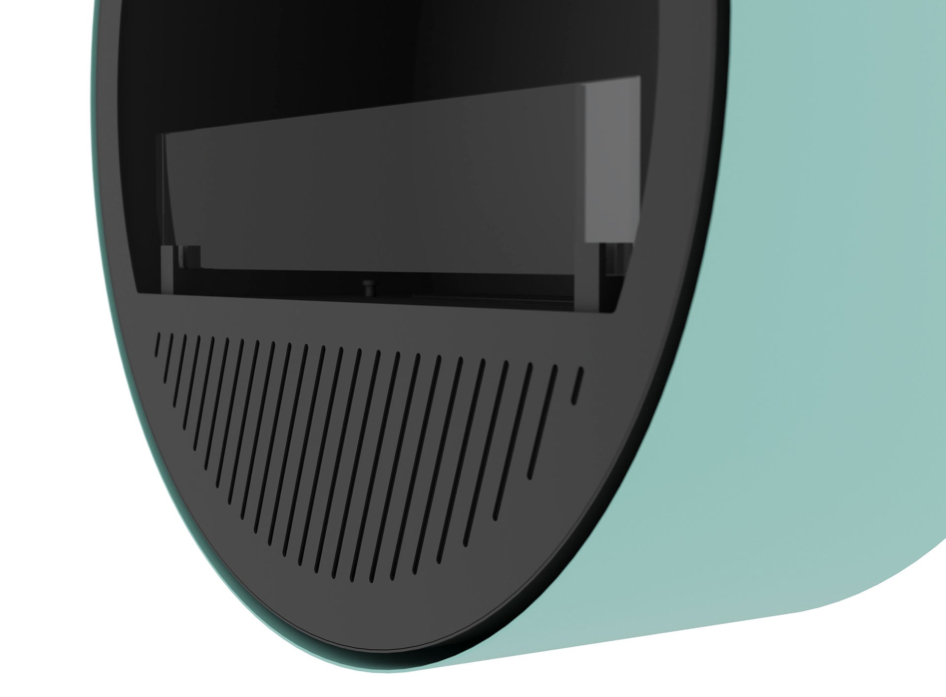 Biokamīns Incyrc Slim wall 72/30 cm gaiši zils - N1 Home