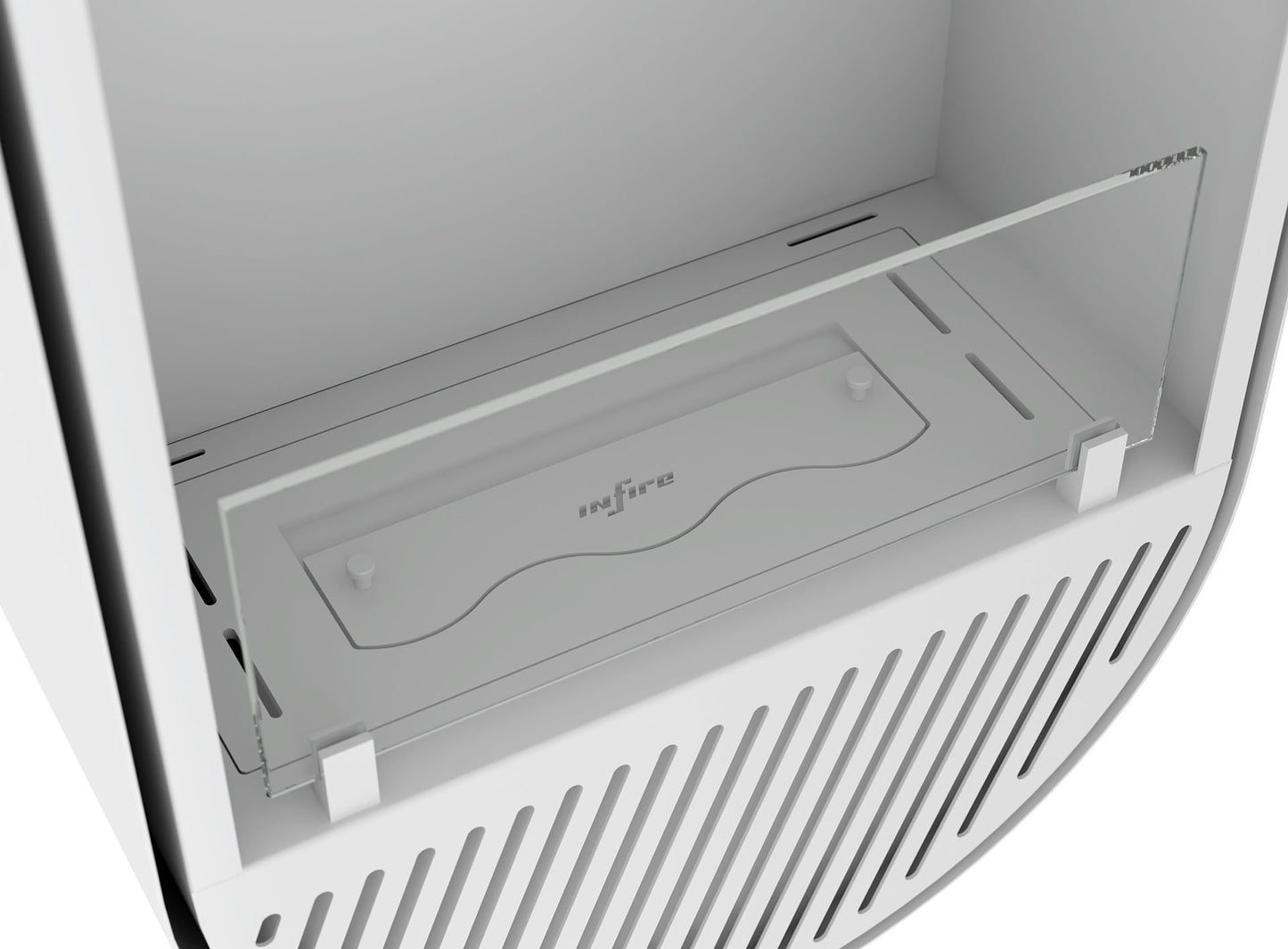 Biokamīns Incyrc Vert 130/50/25 cm balts - N1 Home