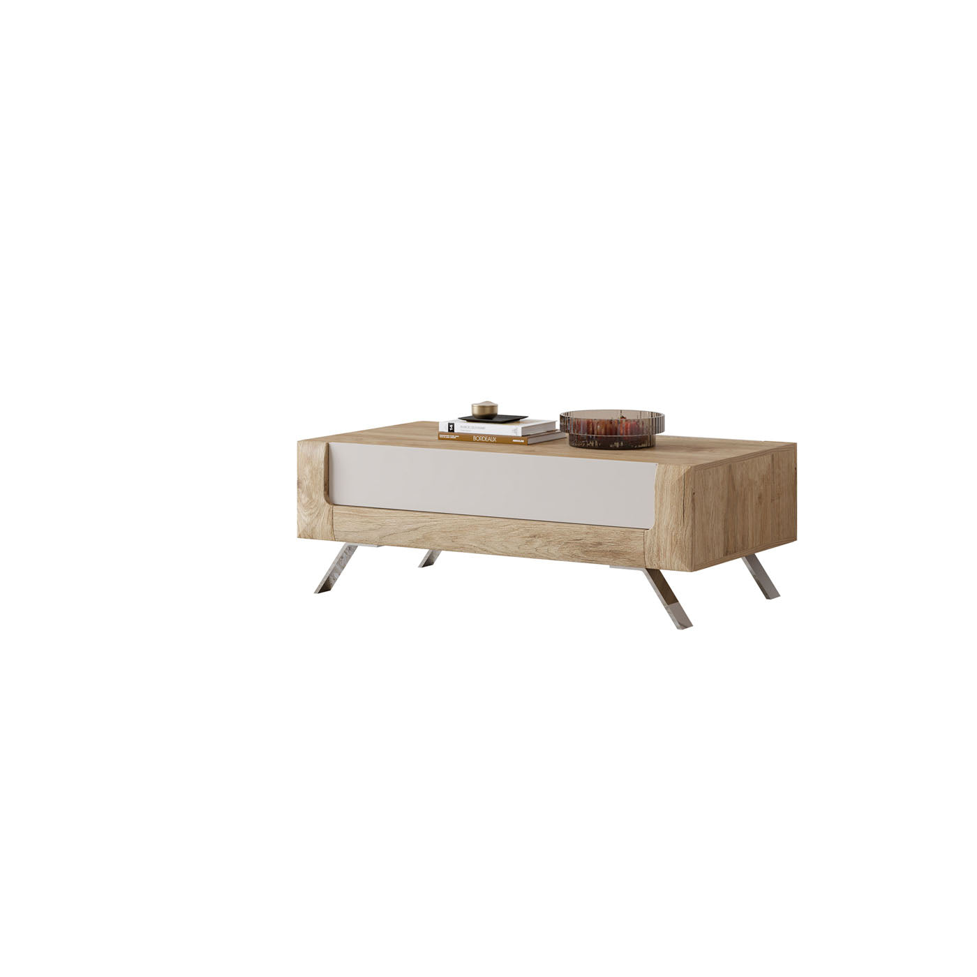 Kafijas galds Kavasari 110/45/65 cm Hamilton ozols/kašmirs - N1 Home