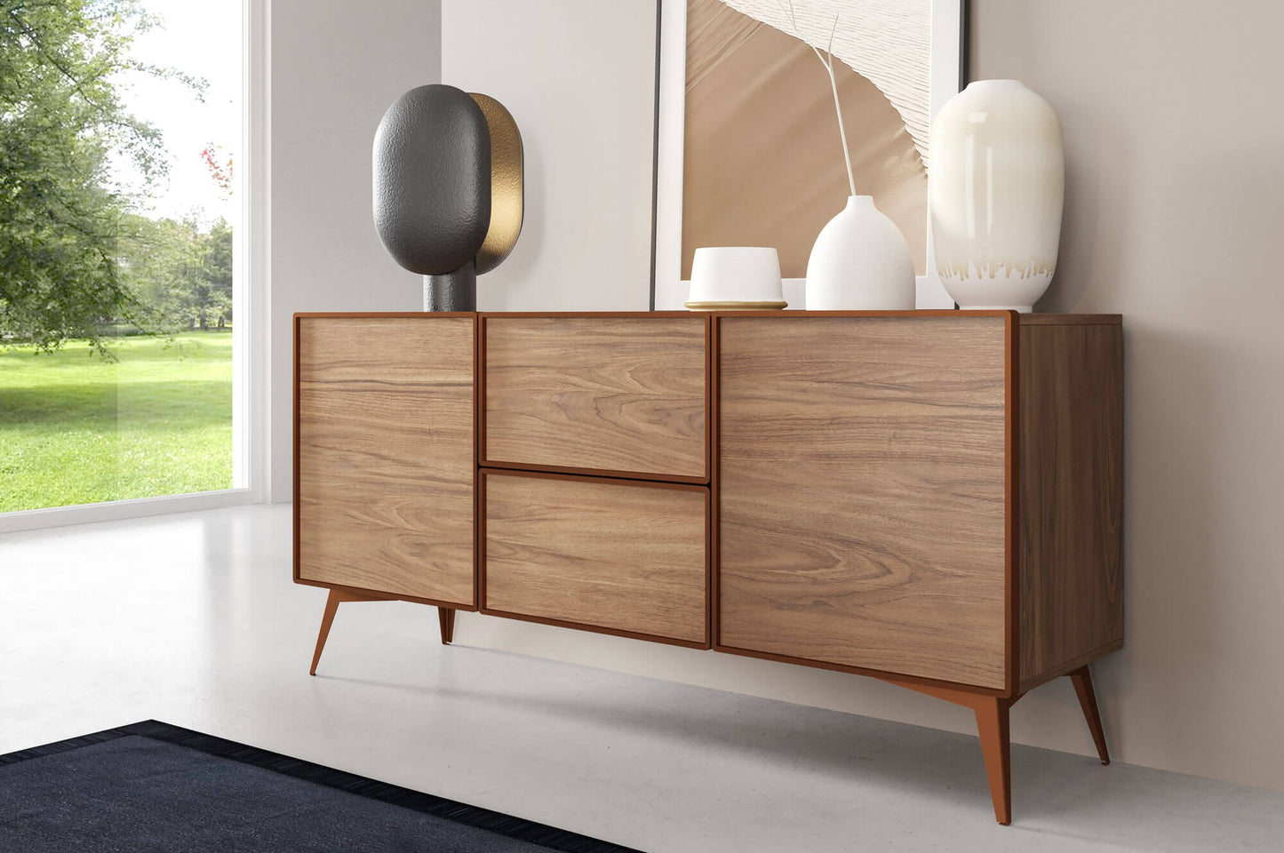 Kumode Maveja 164,5/42/77 cm kašmirs/melns - N1 Home