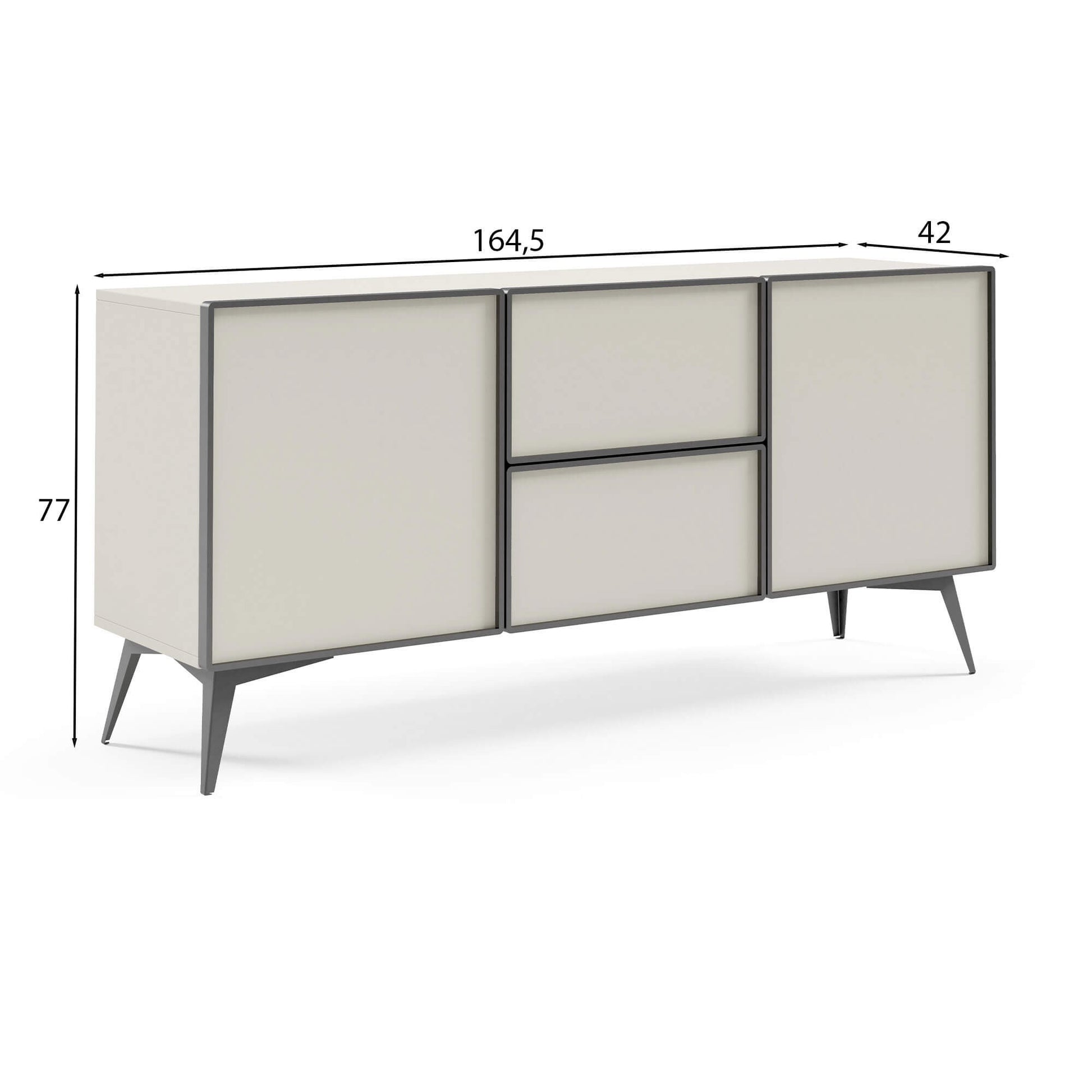 Kumode Maveja 164,5/42/77 cm rieksts/varš - N1 Home