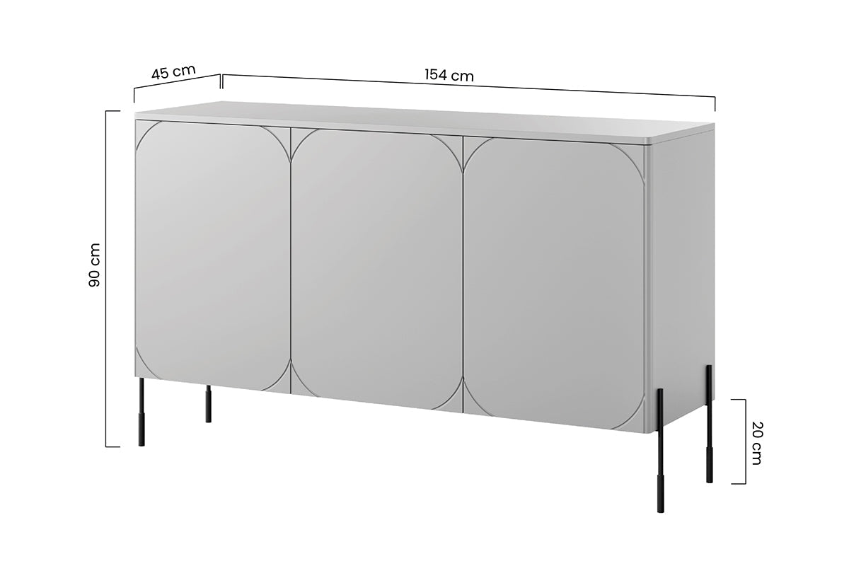 Kumode BARI ar 4 atvilktnes 154/90/45 terrakota