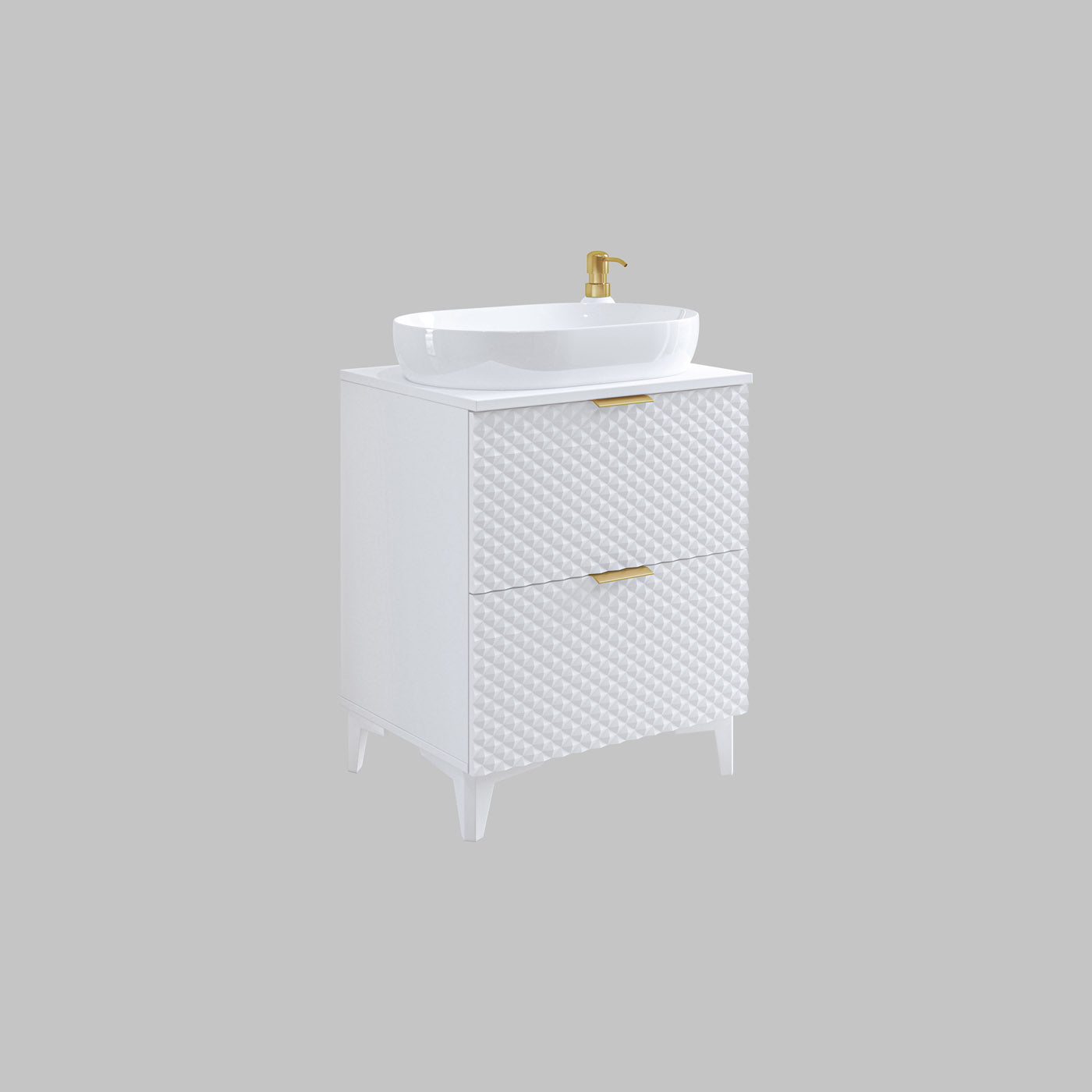 Skapis Lors 60/49/63 cm balts