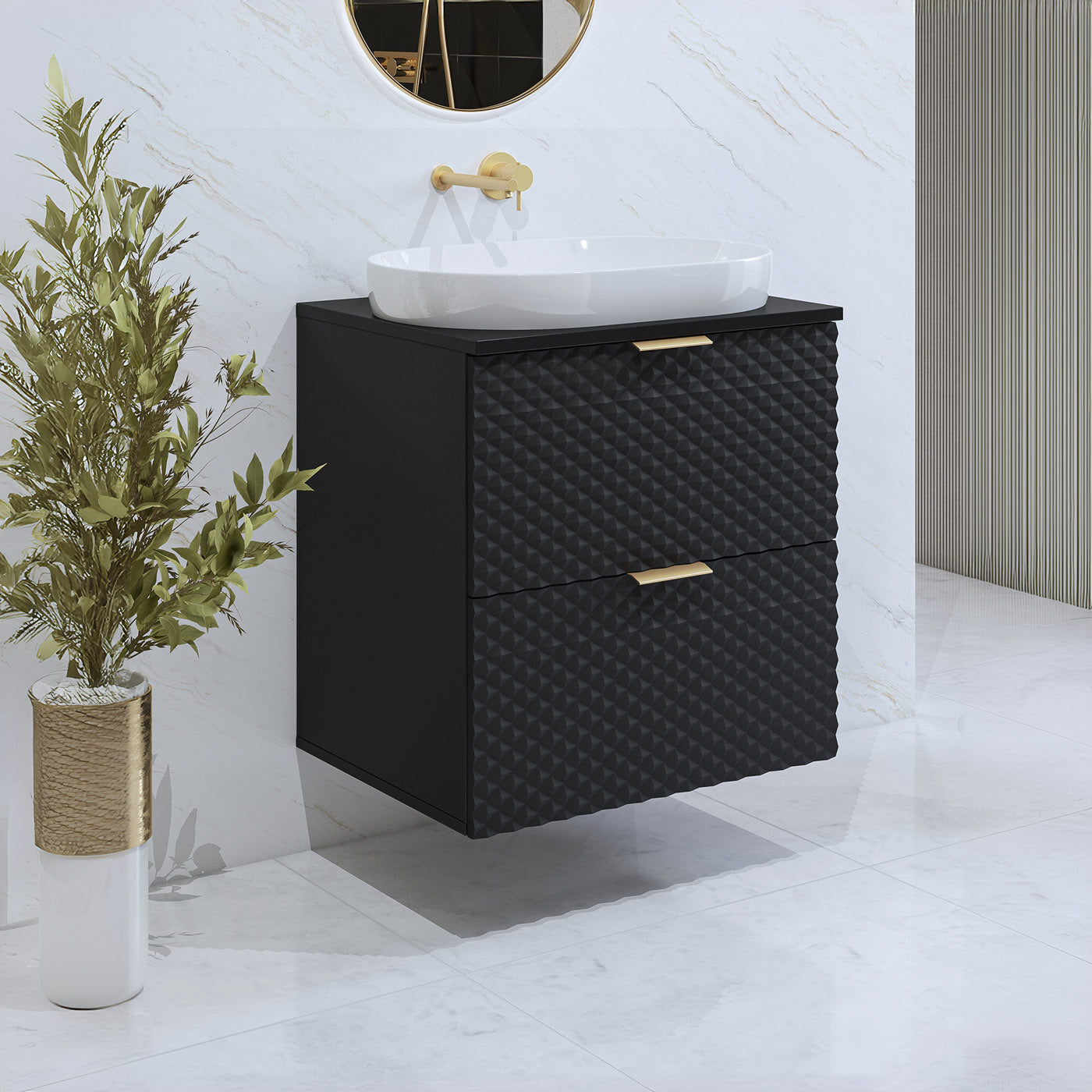 Skapis Lors 60/49/63 cm melns