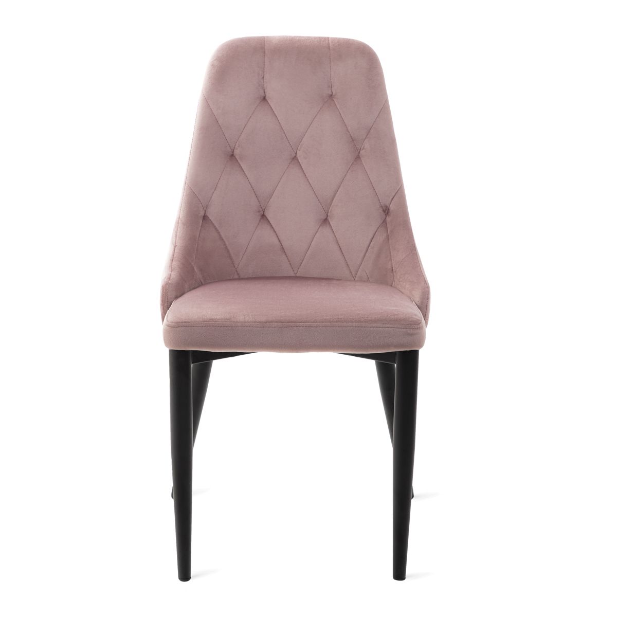 LOUIS QUILTER rozā samta krēsls 44x59x88 cm