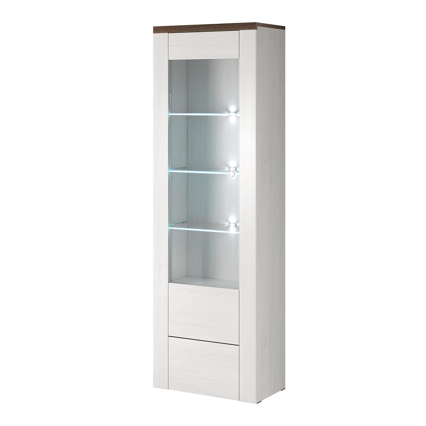 Skapis Laroš 65/206/37 cm sonoma trifele/Sibiu lapegle