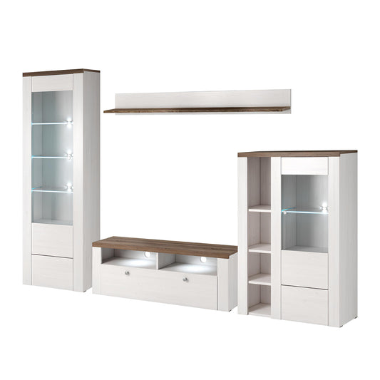 Sienas bloks Laroš 240+/206/37 cm Sonoma trifele/Sibiu lapegle