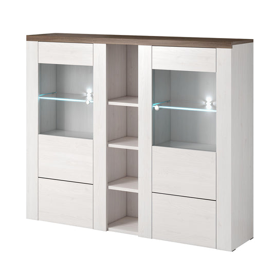 Kumode Laroš 155/130/37 cm sonoma trifele/Sibiu lapegle - N1 Home