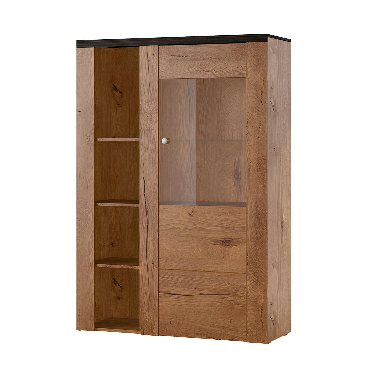 Skapis Laroš 100/37/145 cm Lefkas ozols/pieskārienkoks