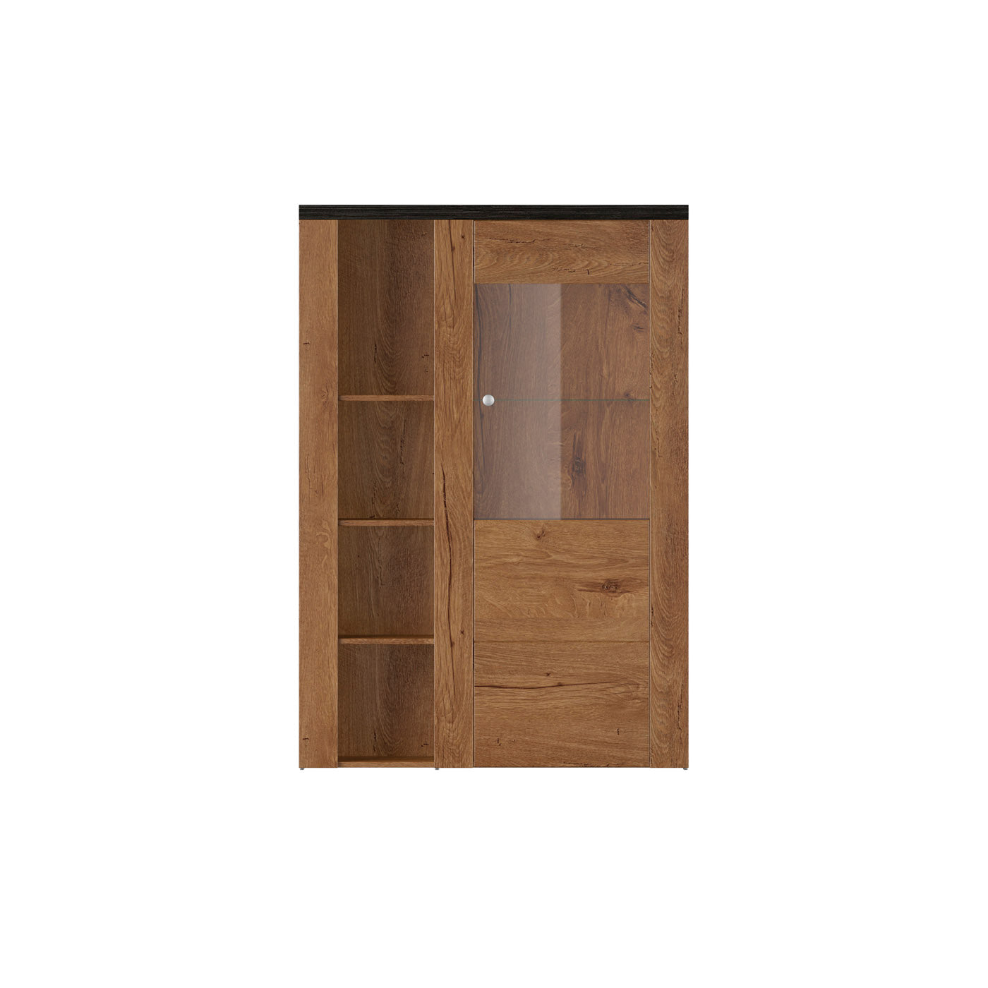 Skapis Laroš 100/37/145 cm touchwood/ satīna nusbaum