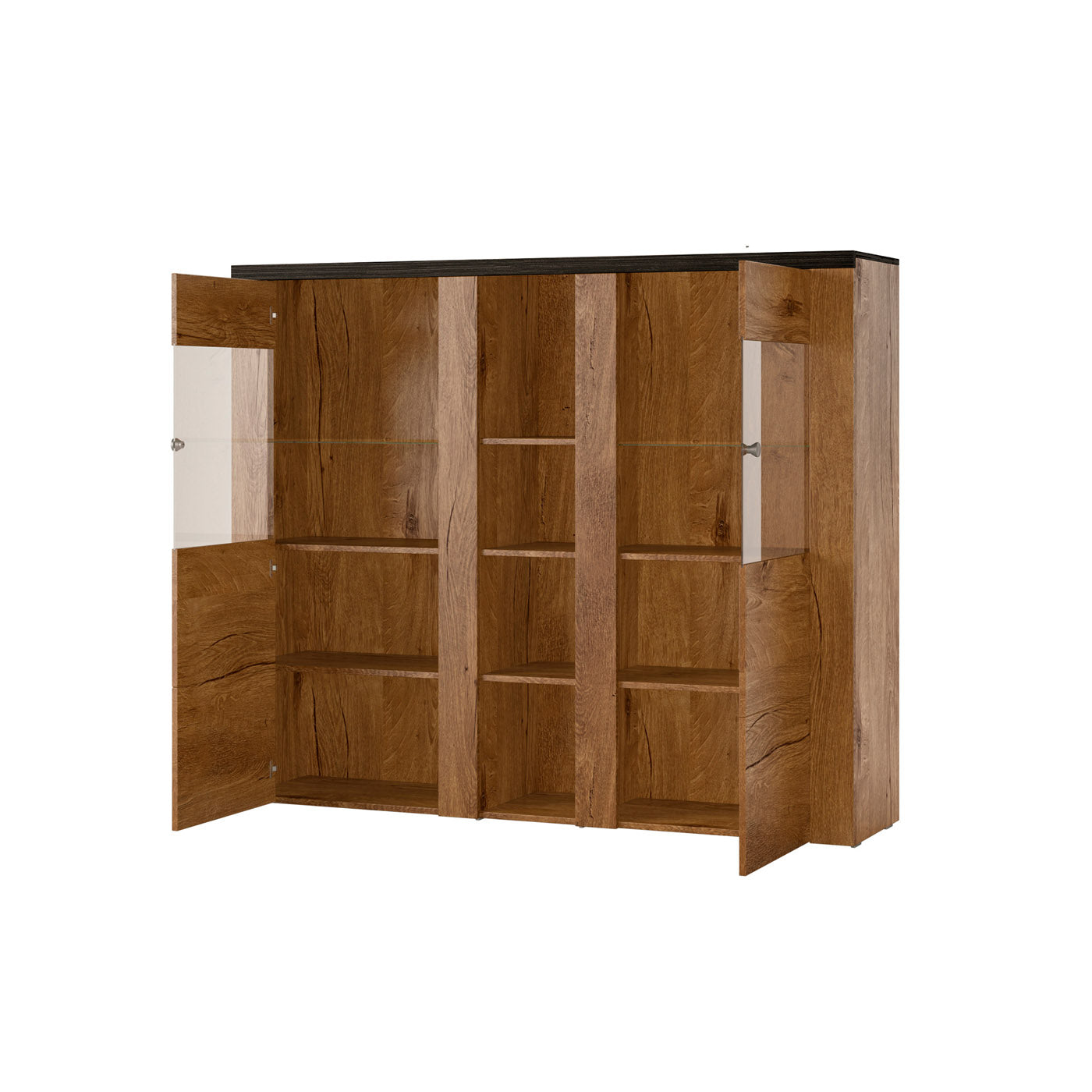 Kumode Laroš 155/130/37 cm Rivjēras gaišais ozols - N1 Home