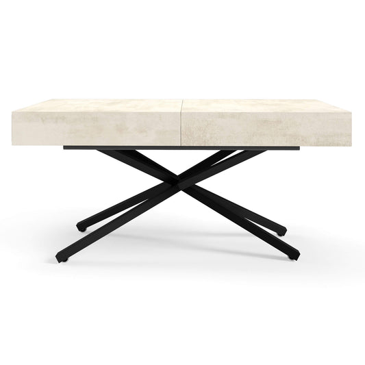 Galds Tiks X 27-80/120-200/80 cm balts hromix - N1 Home