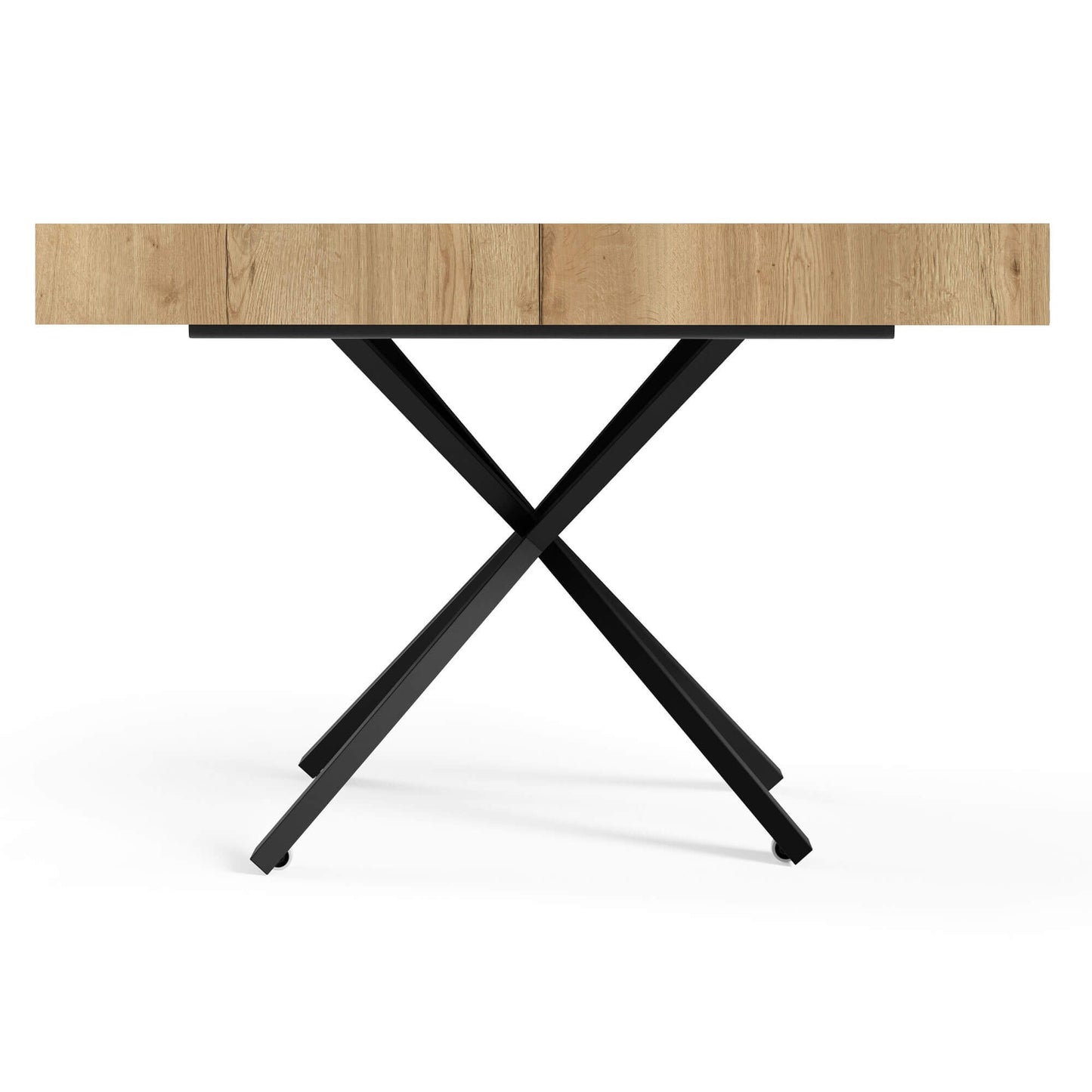 Galds Tiks X 27-80/120-200/80 cm balts hromix - N1 Home