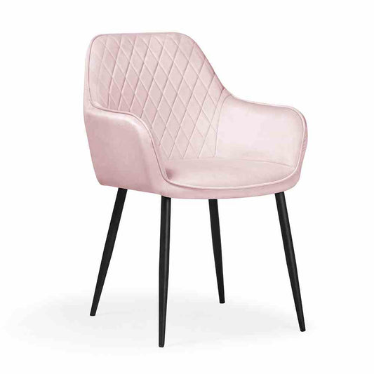 MEDIOLAN krēsls rozā/melns