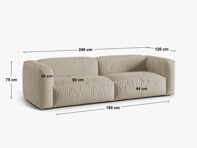 Dīvāns Martina Micadoni 106/90/240 cm Corduroy (Til17) Acorn