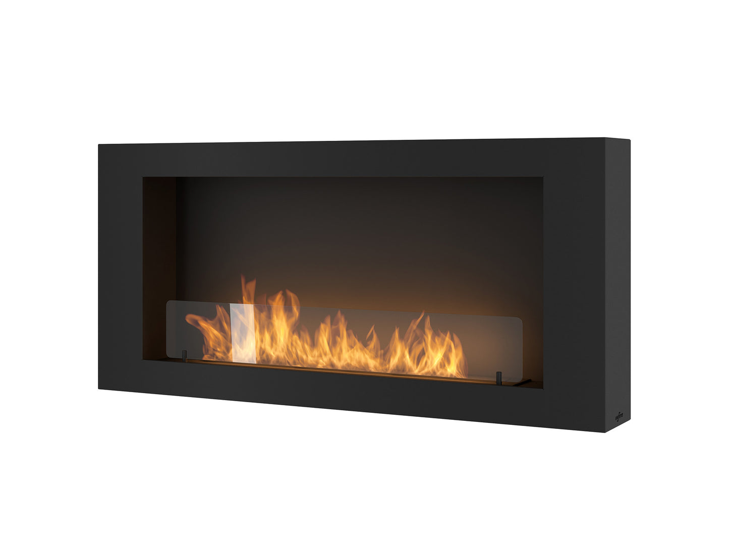 Biokamīns Mura 80/56/16;100/56/16/120/56/16 cm melns - N1 Home