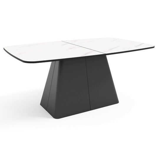 Galds Novaus 180-256/76/110 cm balts marmors - N1 Home