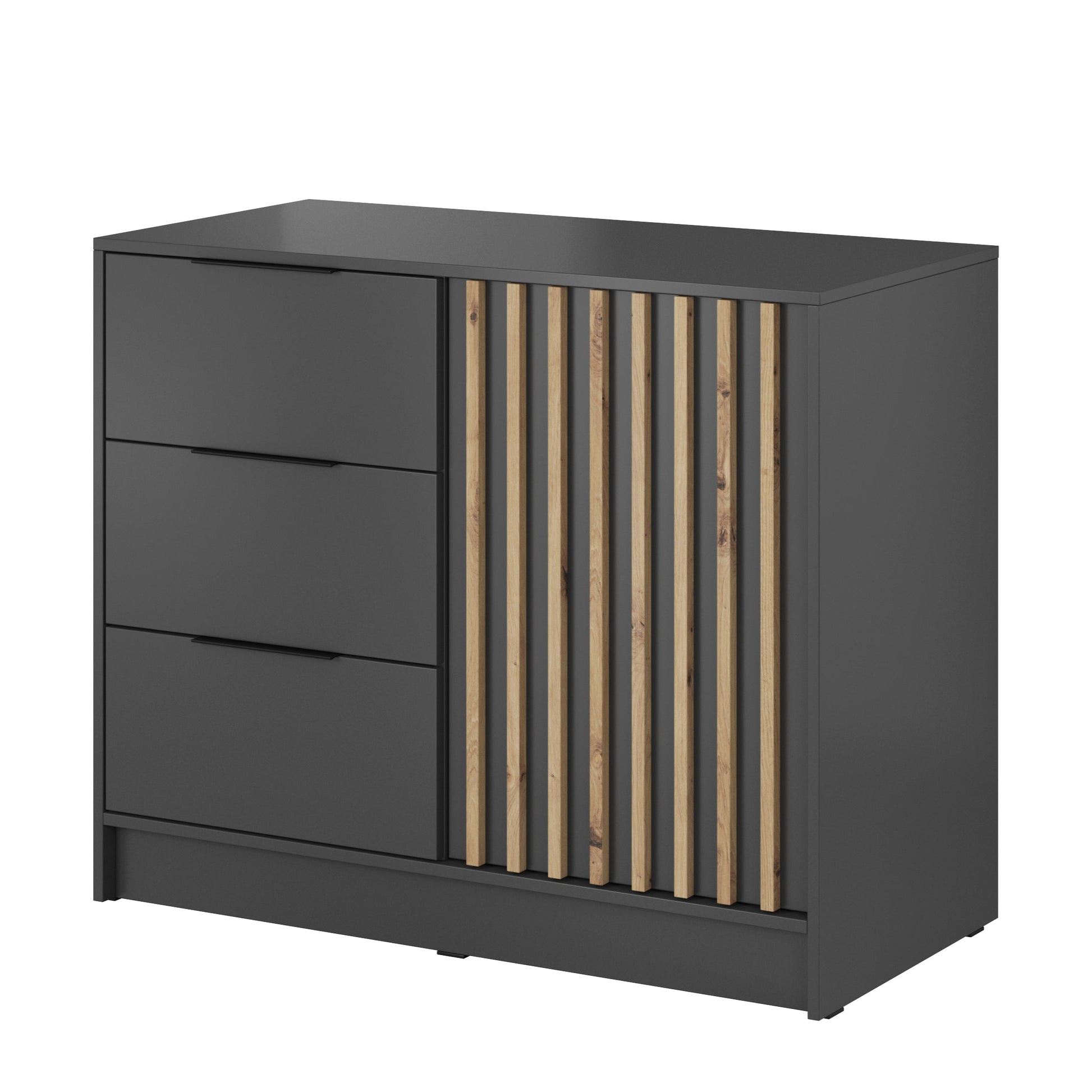 Kumode Neko 105/86/45 cm grafīts - N1 Home