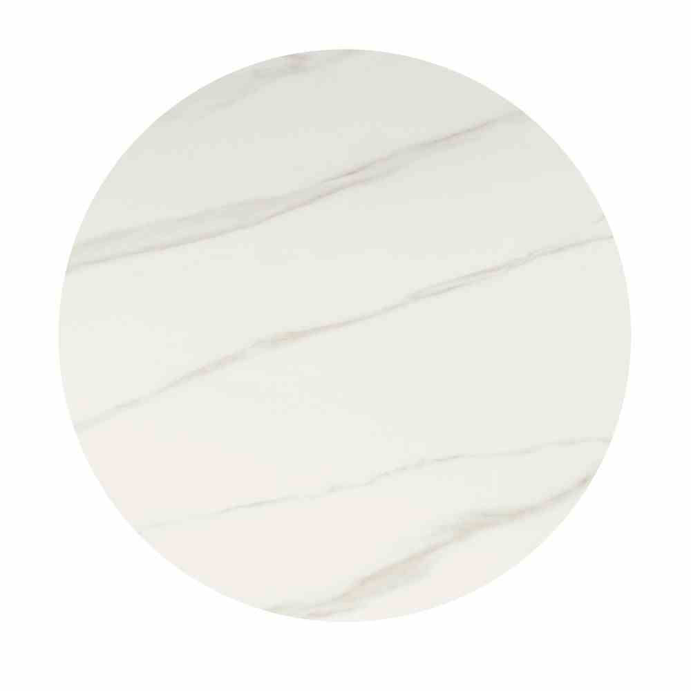 PARMA galds balts marmors / melna kāja