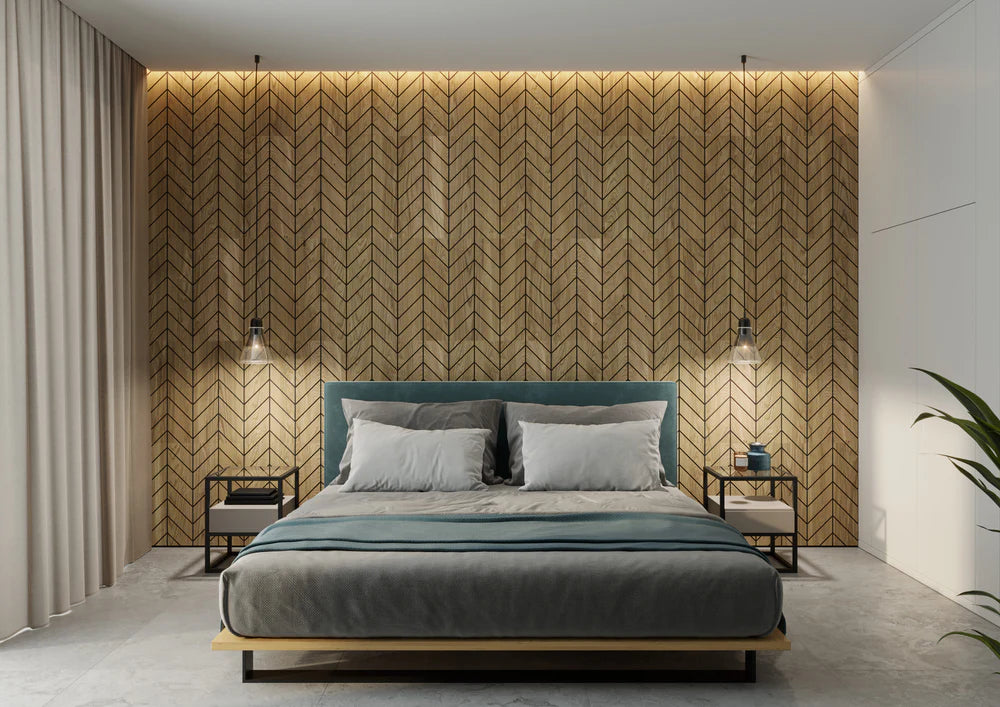 Frēzēti paneļi Versa 60/30 cm Amerikāņu valrieksts