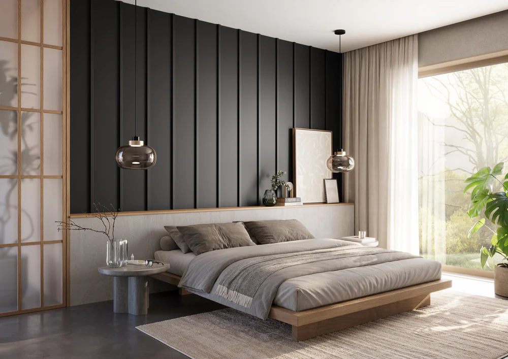 Japānas panelis Kobe 275/30 cm melns